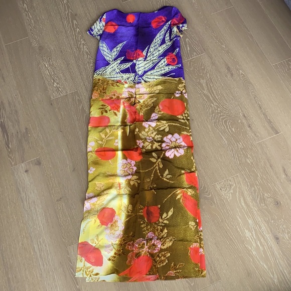 Designer Long Dress 100% Silk, size S - Picture 2 of 9